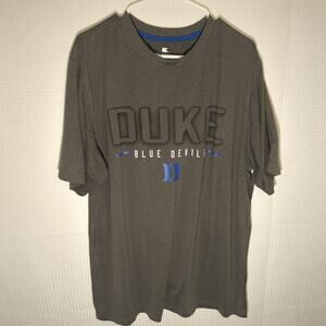 Colosseum Duke Blue Devils Shirt XL Gray Performance Tee NCAA Mens Logo